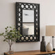 Dressing Mirror | Rectangular | Lattice Pattern Frame | 30 x 40 | Black