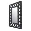 Dressing Mirror | Rectangular | Lattice Pattern Frame | 30 x 40 | Black