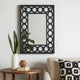 Dressing Mirror | Rectangular | Lattice Pattern Frame | 30 x 40 | Black