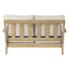 Loveseat | Traditional Style | Fabric Cushioned Seat | Beige & Brown
