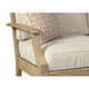 Loveseat | Traditional Style | Fabric Cushioned Seat | Beige & Brown