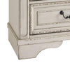 Wooden Dresser with 6 Storage Drawers and Bracket Feet Antique White By Casagear Home BM209300