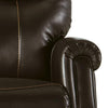 Leatherette Upholstered Power Lift Recliner Brown By Casagear Home BM209308