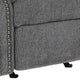 Rocker Recliner | Fabric Upholstered | Nailhead Trim | Gray BM209311