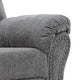 Rocker Recliner | Fabric Upholstered | Nailhead Trim | Gray BM209311