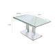 Dining Table | Metal & Glass | Dual Pedestal Base | Chrome