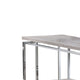 Sofa Table with Rectangular Tabletop and Open Bottom Shelf,Silver and Brown BM209597