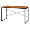 47’’ Rectangular Wood Top Desk with Metal Legs Brown and Black By Casagear Home BM209628