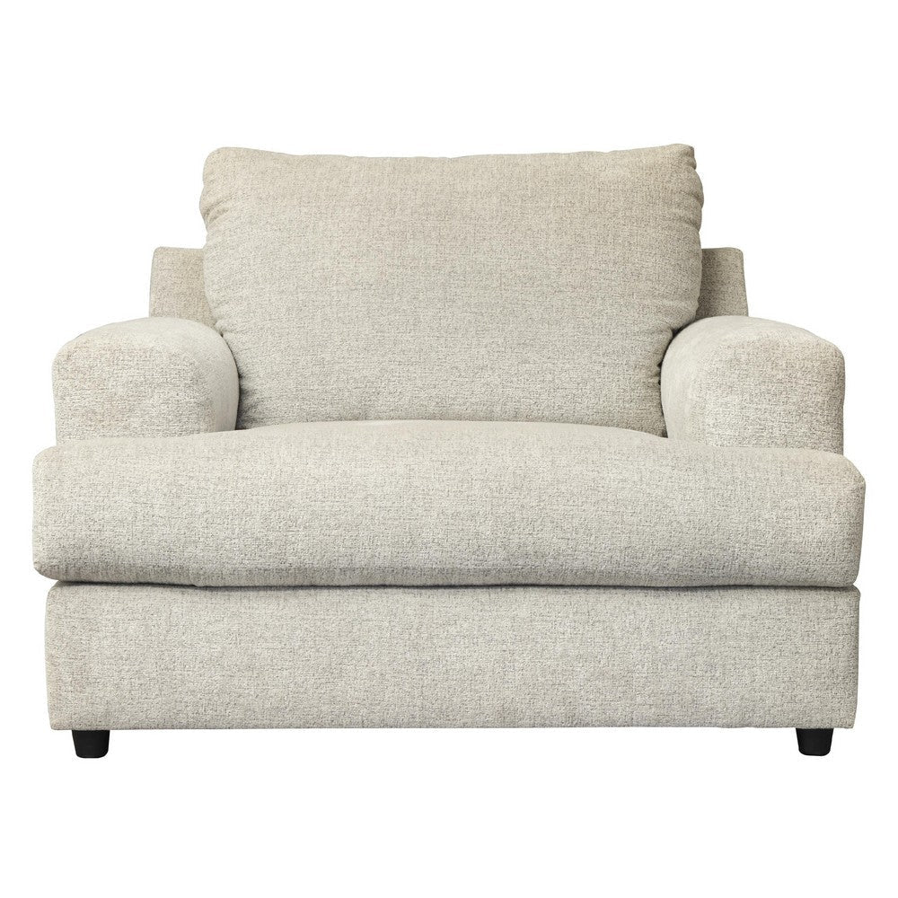 Ashley Oversized chair Fabric Upholstered T Cushion Seat Light Gray BM209663