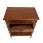 Wooden Nightstand with 2 Drawers and Criss Cross Sides Brown By Casagear Home BM210138