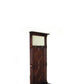 Molded Wooden Frame Hall Tree with Lift Top Box and Mirror Insert Brown By Casagear Home BM210155