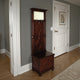 Hall Tree | Wood Frame | Lift Top Box | Mirror Insert | Brown