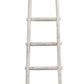 Transitional Style Wooden Decor Ladder with 5 Steps White By Casagear Home BM210391