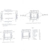 Quilt Rack | Mission Style | 3 Hanging Bars | Scrolled Top | Brown