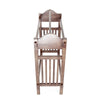 Quilt Rack | Mission Style | 3 Hanging Bars | Scrolled Top | Brown