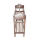 Quilt Rack | Mission Style | 3 Hanging Bars | Scrolled Top | Brown