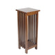 Flower Stand | Wood | 30" | Bottom Shelf | Slatted Sides | Brown