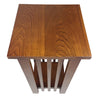 Flower Stand | Wood | 25" | Slatted Sides | Bottom Shelf | Brown