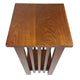 Flower Stand | Wood | 25" | Slatted Sides | Bottom Shelf | Brown