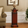 Pedestal Stand | Transitional Style | Square Top | Brown