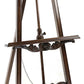 65" Traditional Style Scrollwork Wooden Easel, Dark Brown By Casagear Home