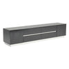 TV Stand | 4 Drawers | 2 Doors | Floating Plinth Base | Black
