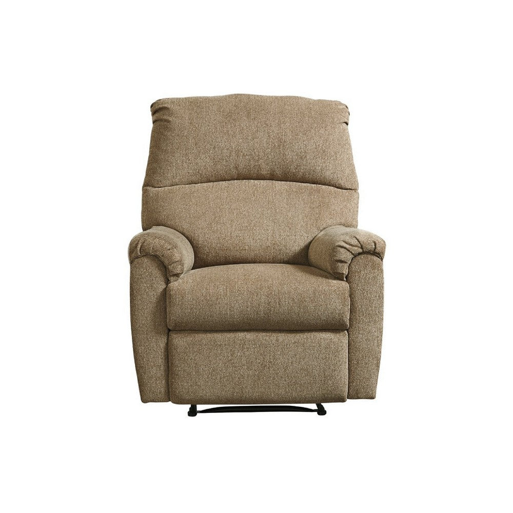Recliner | Zero Wall | Pillow Top Arms | Fabric Upholstered | Beige