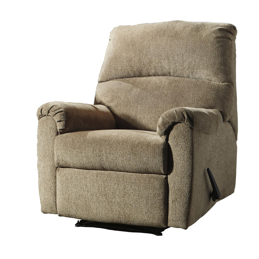Recliner | Zero Wall | Pillow Top Arms | Fabric Upholstered | Beige