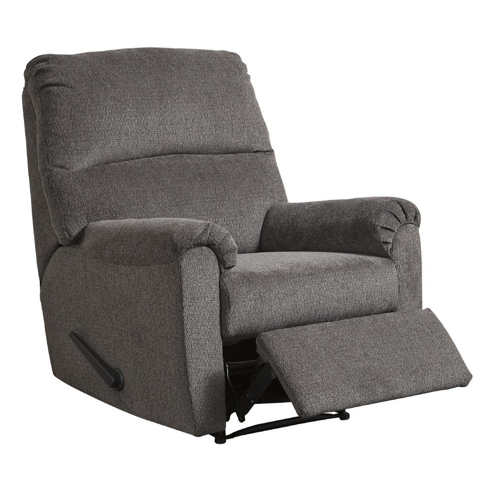 Recliner | Zero Wall | Pillow Top Arms | Fabric Upholstered | Gray