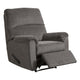 Recliner | Zero Wall | Pillow Top Arms | Fabric Upholstered | Gray