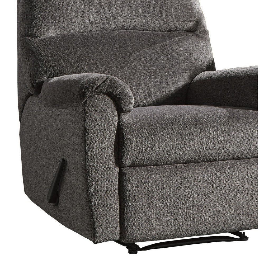 Recliner | Zero Wall | Pillow Top Arms | Fabric Upholstered | Gray