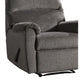 Recliner | Zero Wall | Pillow Top Arms | Fabric Upholstered | Gray