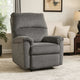 Recliner | Zero Wall | Pillow Top Arms | Fabric Upholstered | Gray