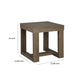 Trestle Base End Table, Taupe Brown By Casagear Home