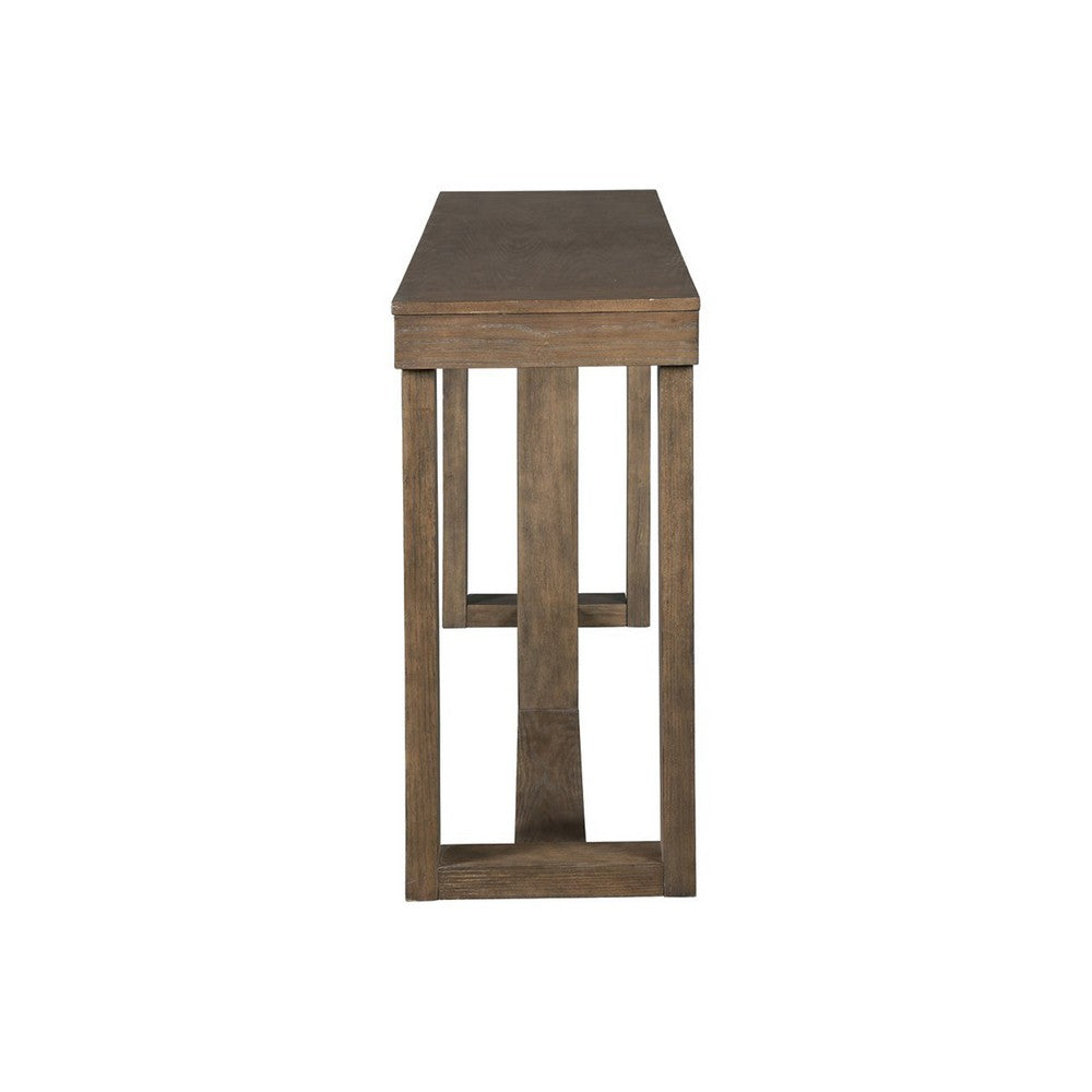 Sofa Table | Rectangular | Sled Base | Wood | Light Brown BM210853