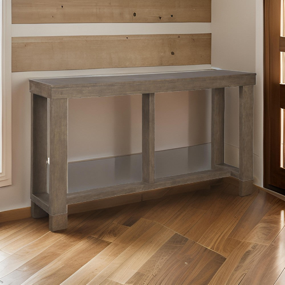 Sofa Table | Rectangular | Sled Base | Wood | Light Brown