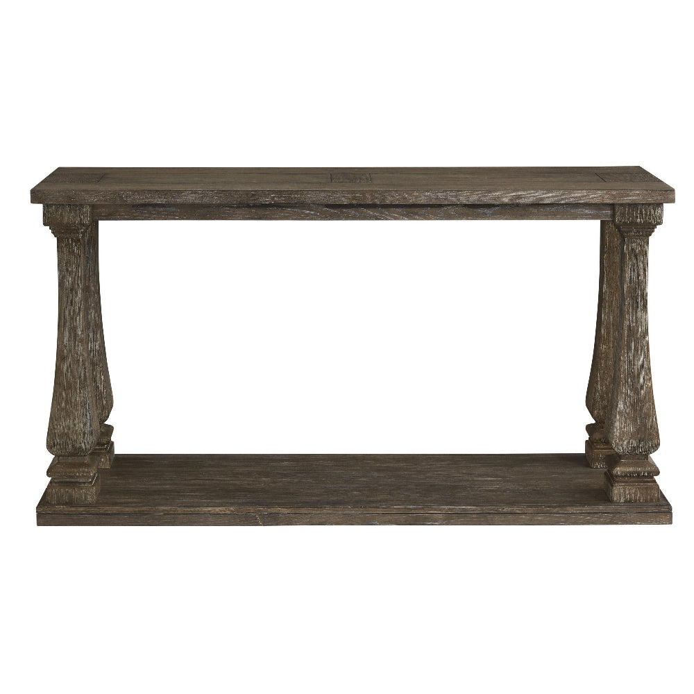 Sofa Table | Rectangular | Baluster Legs | Wood | Gray BM210854
