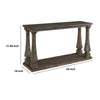 Sofa Table | Rectangular | Baluster Legs | Wood | Gray BM210854