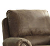 Top Pillow Back Rocker Recliner with Nailhead Trims Light Brown By Casagear Home BM210909