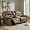 Loveseat | Wood Dual Recliner | Storage Console | Gray