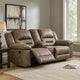 Loveseat | Wood Dual Recliner | Storage Console | Gray