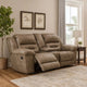 Loveseat | Wood Dual Recliner | Storage Console | Gray