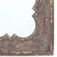 Quatrefoil Pattern Wood Mirror with Distressed Finish Silver and Brown BM211046
