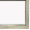 Contemporary Style Rectangular Wooden Frame Wall Mirror, Silver
