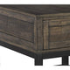 End Table | 2 Tone | 1 Drawer | Metal Base | Brown & Black