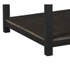 End Table | 2 Tone | 1 Drawer | Metal Base | Brown & Black