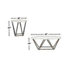Table Set | Faux Marble | Coffee & 2 End Tables | White & Gold BM213306