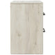 2 Drawer Nightstand with Bar Handles White By Casagear Home BM213351