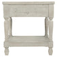 1 Drawer Plank Style End Table with Bottom Shelf White By Casagear Home BM213375