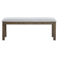 49’’ Cushioned Dining Bench with Nailhead Trim Brown and Gray By Casagear Home BM213393